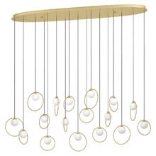 Oblong Portocolom 17 Light LED Pendant